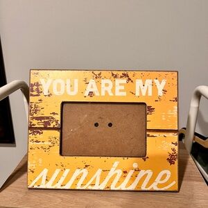 Yellow 'You Are My Sunshine' Picture Frame, 4x6 Photo